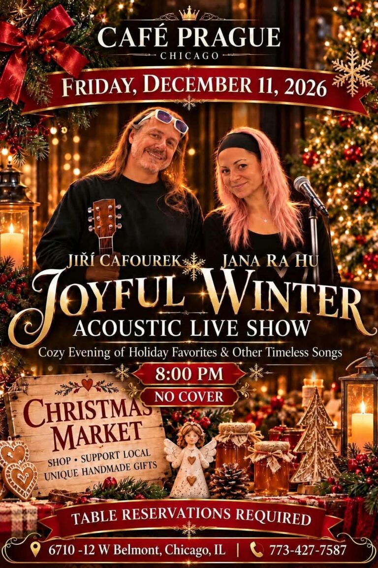 JOYFUL WINTER – acustic live show (Cafe Prague) /Chicago 11.12.2026 *ILLINOIS*