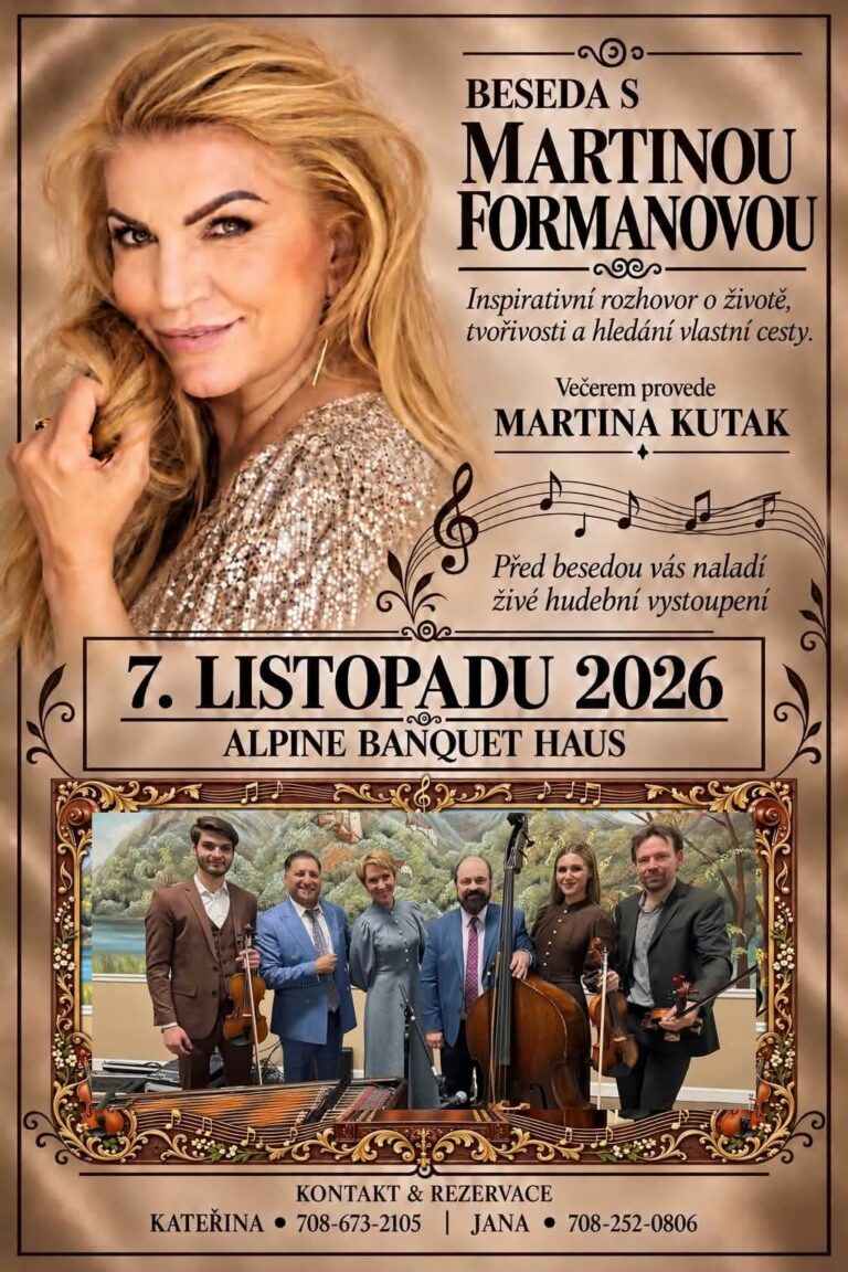 BESEDA S MARTINOU FORMANOVOU (Alpine Banquet Haus) /07.11.2026 Chicago *ILLINOIS*